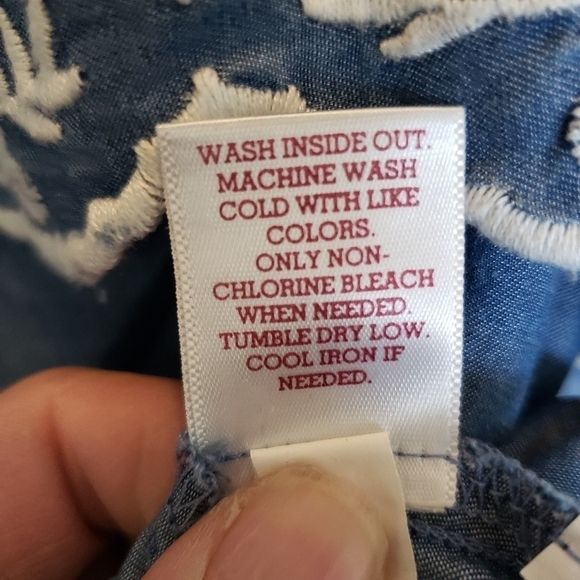 Adorable Embroidered Laser Cut Ruffled Tank Top - Picture 8 of 12